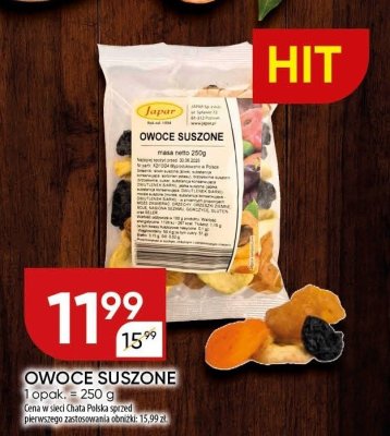 Owoce suszone promocja w Chata Polska