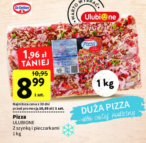 Pizza z szynką i pieczarkami Ulubione promocja