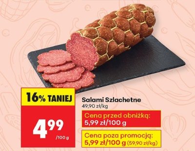 Salami promocja w Biedronka