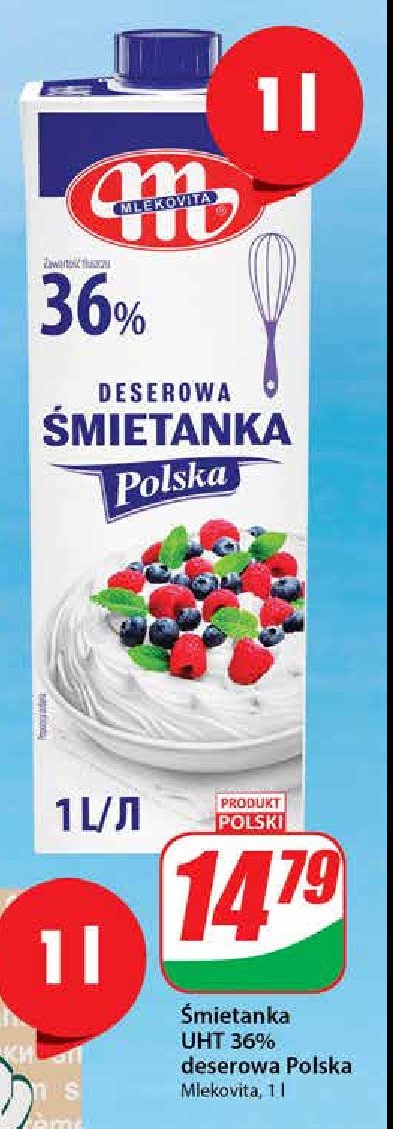 Śmietanka polska 36% Mlekovita promocja
