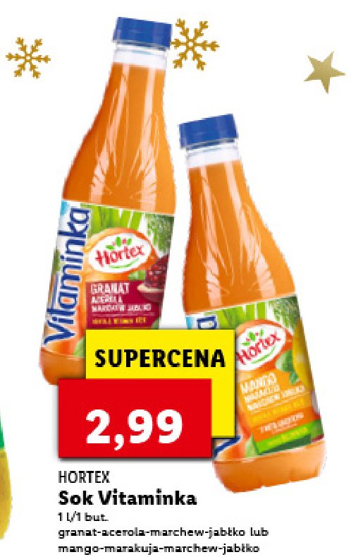 Napój pomarańcza, mango i marakuja Hortex promocja