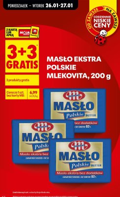 Masło Ekstra Polskie Mlekovita, 200 g promocja w Biedronka
