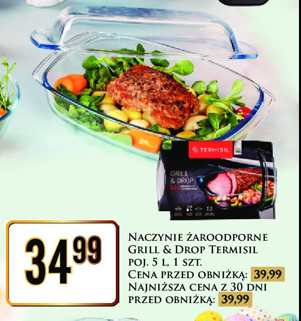 Naczynie żaroodporne grill & drop 5 l Termisil promocja w Dino