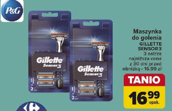 Maszynka do golenia Gillette sensor 3 promocja