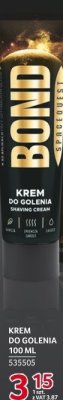 Krem do golenia Bond 100 ml promocja w Selgros