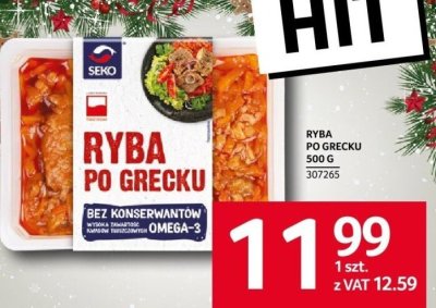 Ryba po grecku Seko 500 g promocja w Selgros
