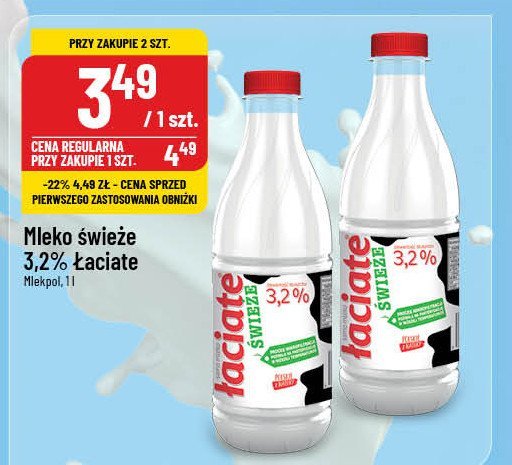 Mleko 3.2% Łaciate promocja w POLOmarket