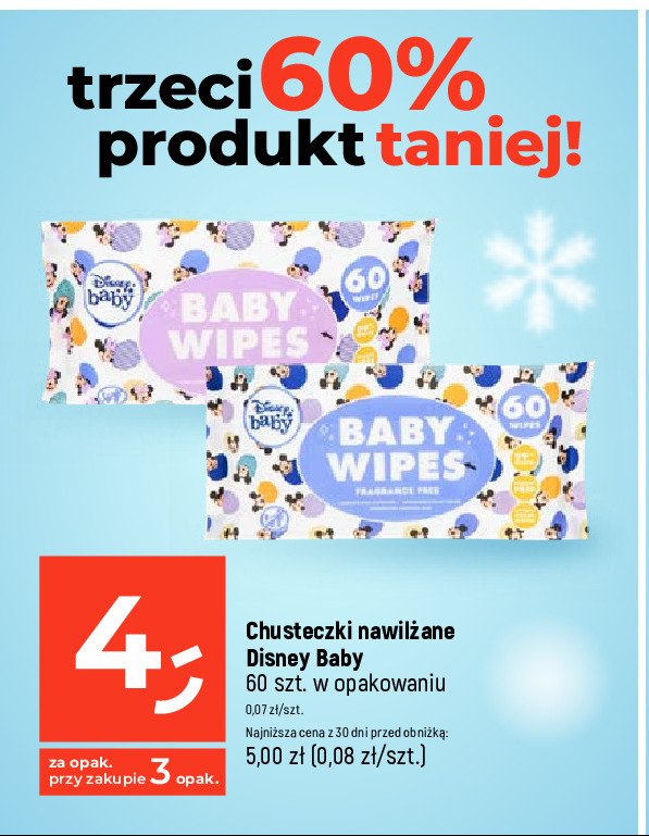 Chusteczki nawilżane disney baby promocja