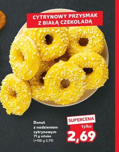 Donat z nadzieniem cytrynowym promocja