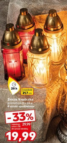 Znicz kapliczka 21.7 cm promocja