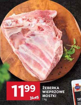 Żeberka wieprzowe mostki promocja w Stokrotka