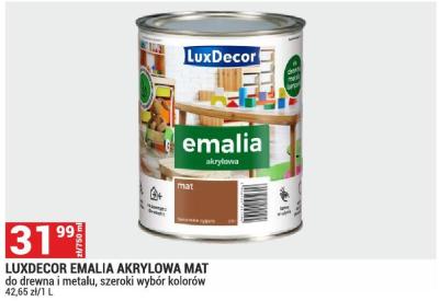 Emalia Luxdecor akrylowa mat promocja w Merkury Market