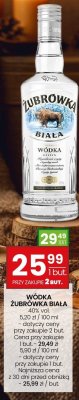 Wódka ŻUBRÓWKA BIAŁA promocja w Twój Market