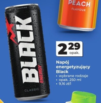 Napój energetyzujący Black promocja w Odido