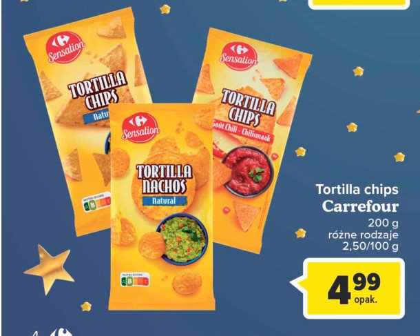 Chipsy kukurydziane nachos Carrefour promocja