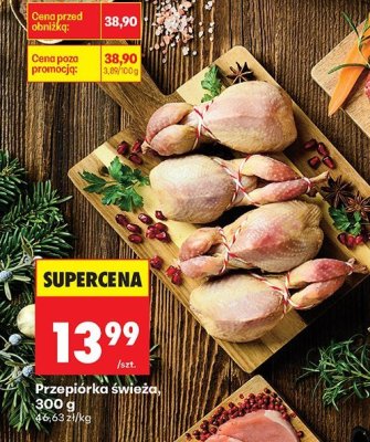 Przepiórka świeża 300g promocja w Biedronka