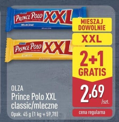 Wafelek Prince Polo XXL mleczny promocja w Aldi