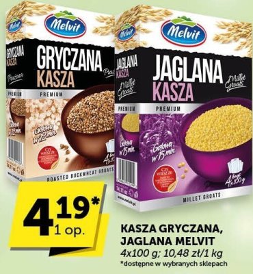 Kasza gryczana, jaglana Melvit promocja w Groszek