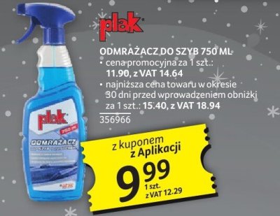 Odmrażacz do szyb Plik 750 ml promocja w Selgros