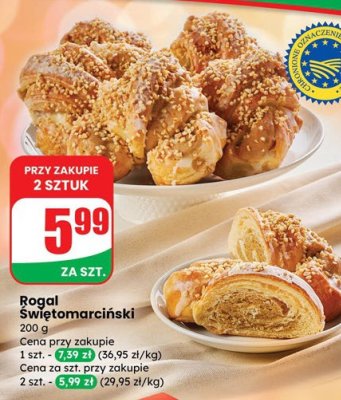 Rogal Świętomarcinski promocja w Dino