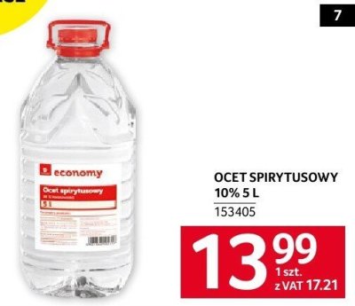 Ocet spirytusowy 10% 5L economy promocja w Selgros