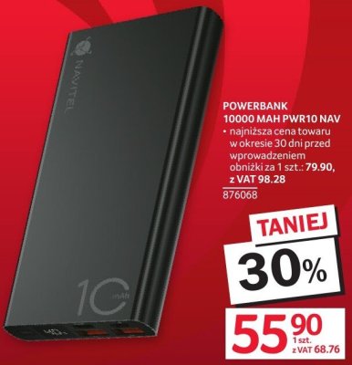 Powerbank 10000 MAH PWR10 NAV promocja w Selgros
