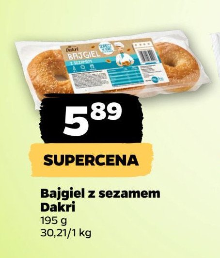 Bajgle z sezamem Dakri promocja