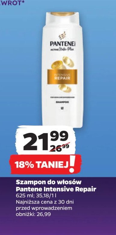 Szampon intensive repair Pantene pro-v promocja w Netto