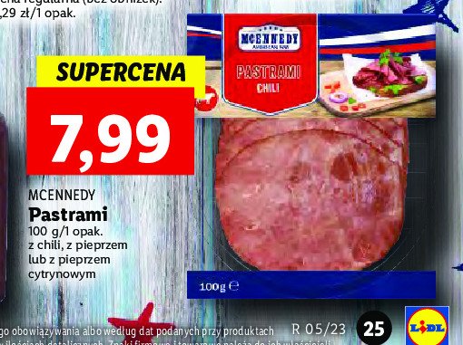 Pastrami wołowe z sklep promocje ofert - | Blix.pl - Mcennedy - cena - opinie Brak pieprzem 