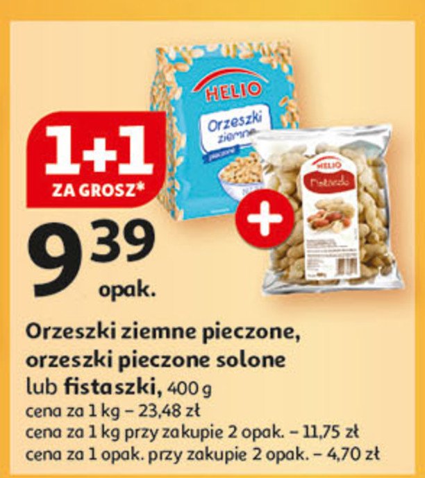 Orzeszki ziemne pieczone solone Helio promocja