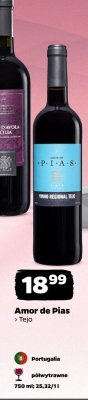 Wino Amor de Pias Tejo promocja w Netto