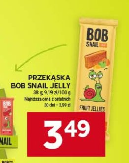 Przekąska jabłko mango dynia nasiona chia Bob snail promocja