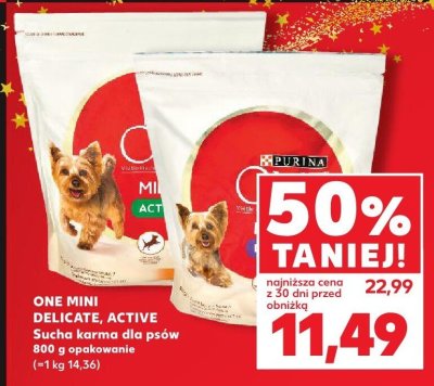 Sucha karma dla psów One Mini Delicate promocja w Kaufland
