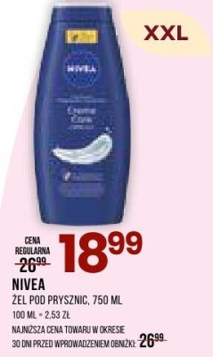 Żel pod prysznic NIVEA promocja w Drogerie Natura