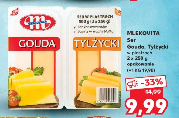 Ser gouda + ser tylżycki Mlekovita promocja