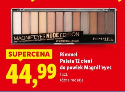 Rimmel Paleta 12 cieni do powiek Magnif'eyes promocja w Lidl