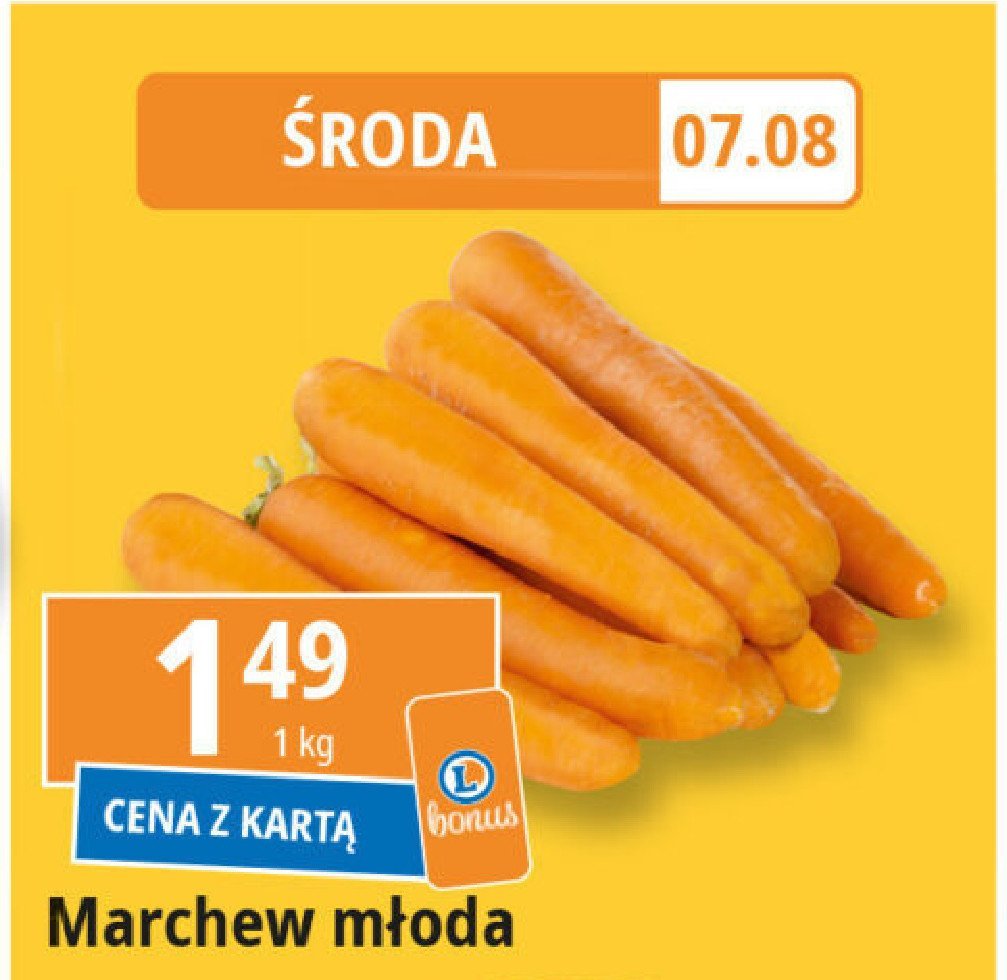 Marchewka młoda promocja