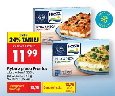 Ryba z pieca Frosta: po włosku, 345 g promocja w Biedronka