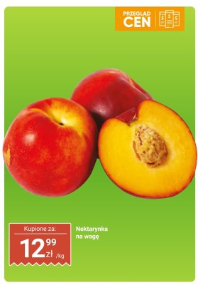 Nektarynka na wagę promocja w Dino