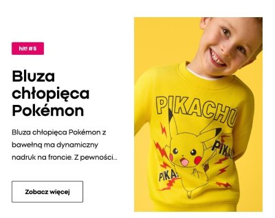 Bluza chłopięca Pokémon promocja w Pepco