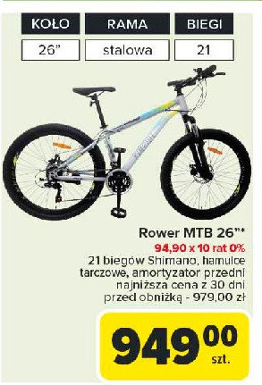 Rower mtb 26" promocja