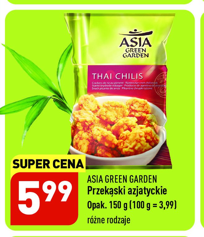 Chrupki ryżowe thai chilis Asia green garden promocja