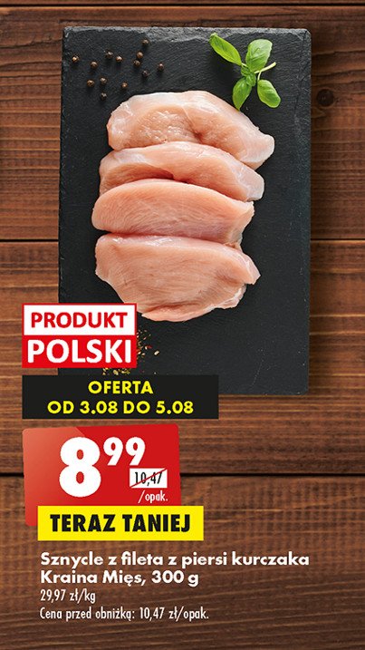 Sznycle z fileta z kurczaka Kraina mięs promocja