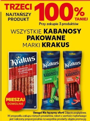 Kabanosy pakowane wszystkie rodzaje promocja w Kaufland