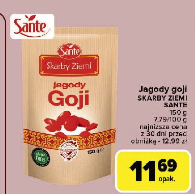 Jagody goji Sante skarby ziemi promocja