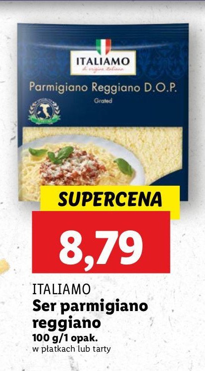 Ser parmigiano reggiano tarty Italiamo promocja