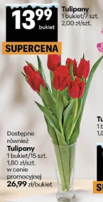 Tulipany 1 bukiet/7 szt. promocja w Delikatesy Centrum