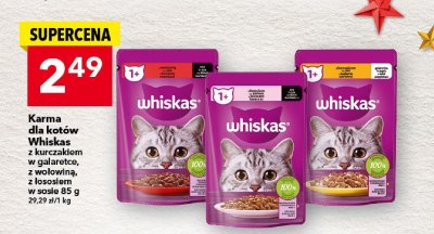 Karma dla kotów Whiskas z wołowiną promocja w LEWIATAN