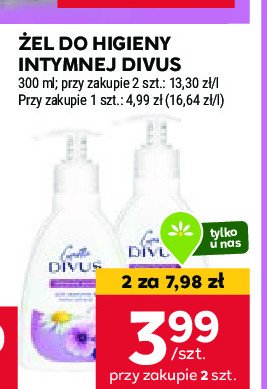 Żel do higieny intymnej DIVUS promocja w Stokrotka