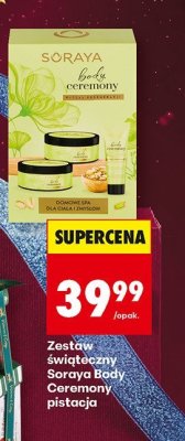 Zestaw świąteczny Soraya Body Ceremony pistacja promocja w Biedronka